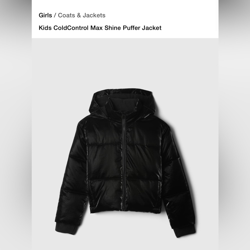 Kids ColdControl Max Shine Puffer Jacket - Size XL (12)